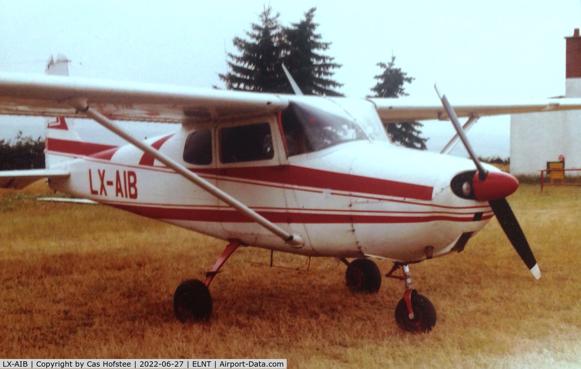 LX-AIB, 1956 Cessna 172 Skyhawk C/N 28807, Cessna 172 model 1952, seen at Wiltz Noutange airfield in 1984