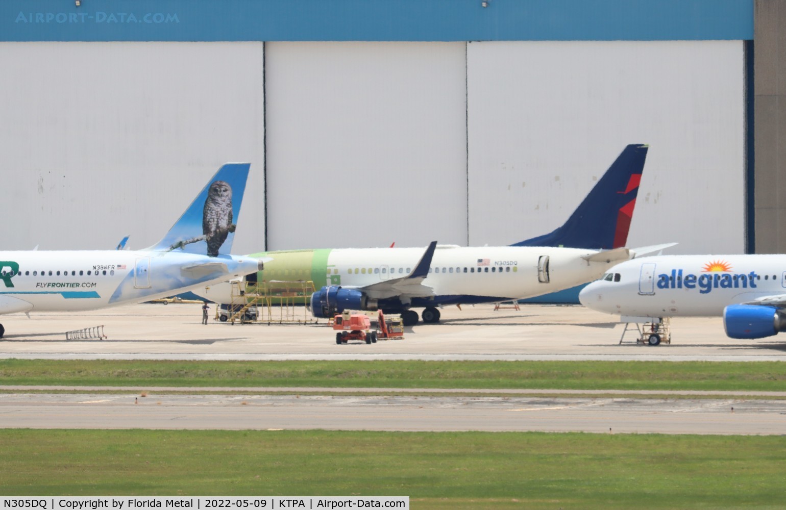 N305DQ, Boeing 737-732 C/N 29645, Delta 737 being converted to cargo TPA 2022