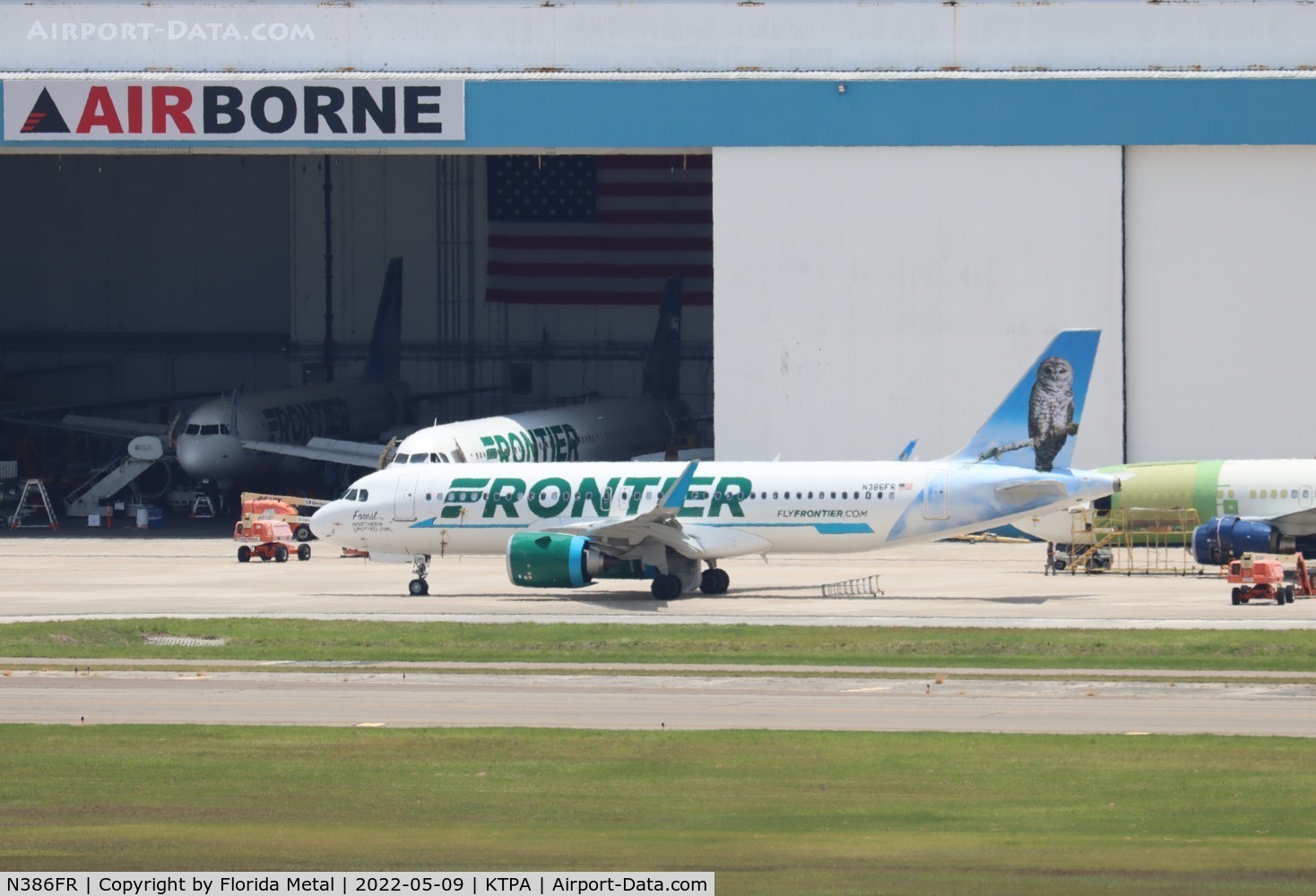 N386FR, 2021 Airbus A320-251NEO C/N 10642, Forest