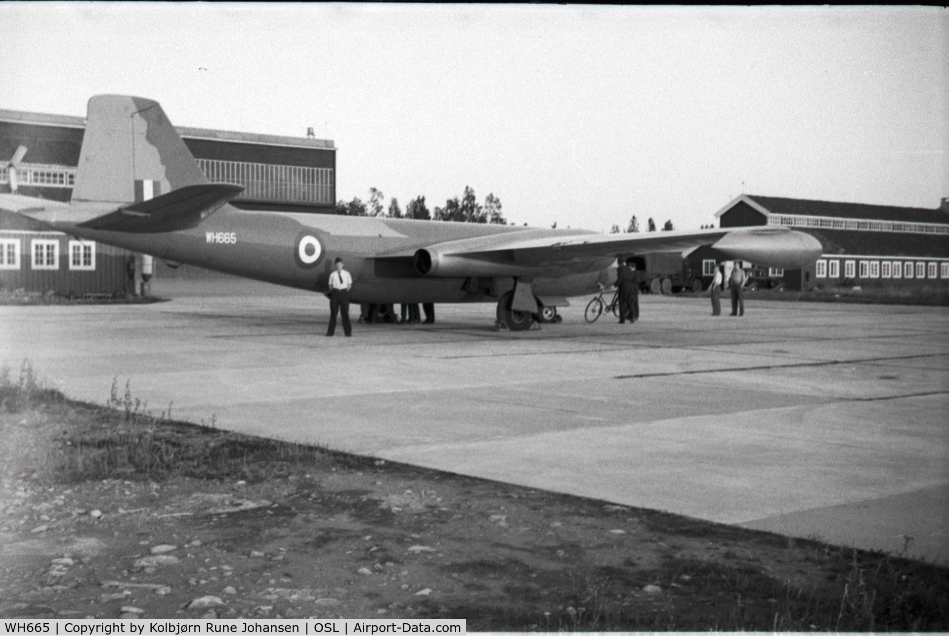 WH665, English Electric Canberra T.17 C/N EEP71141, Photo taken at Gardermoen old military airfield Norway