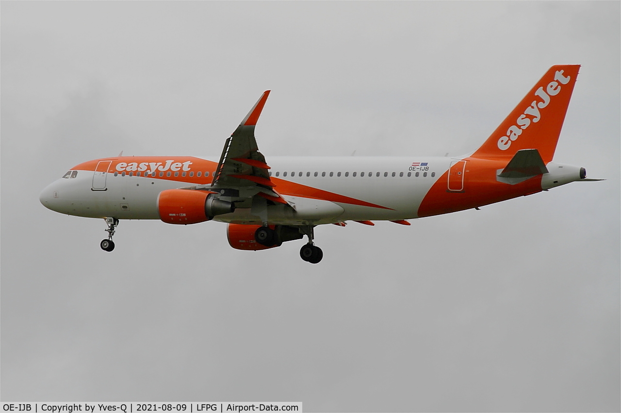 OE-IJB, 2015 Airbus A320-214 C/N 6572, Airbus A320-214, On final rwy 26L, Roissy Charles De Gaulle airport (LFPG-CDG)