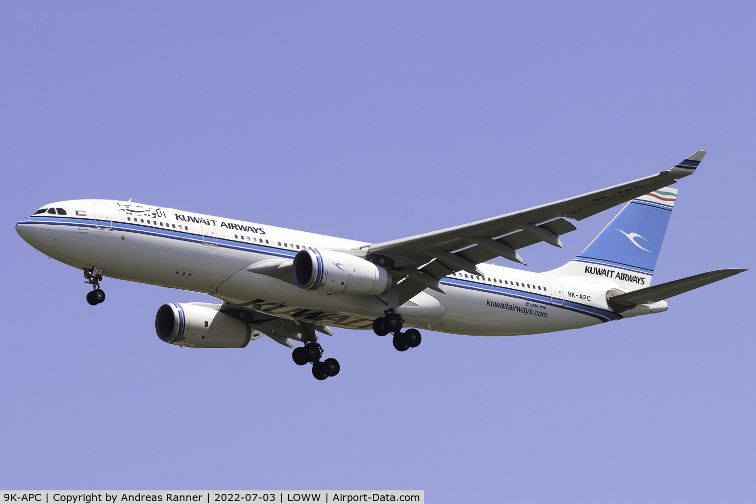 9K-APC, 2015 Airbus A330-243 C/N 1653, Kuwait Airways A330