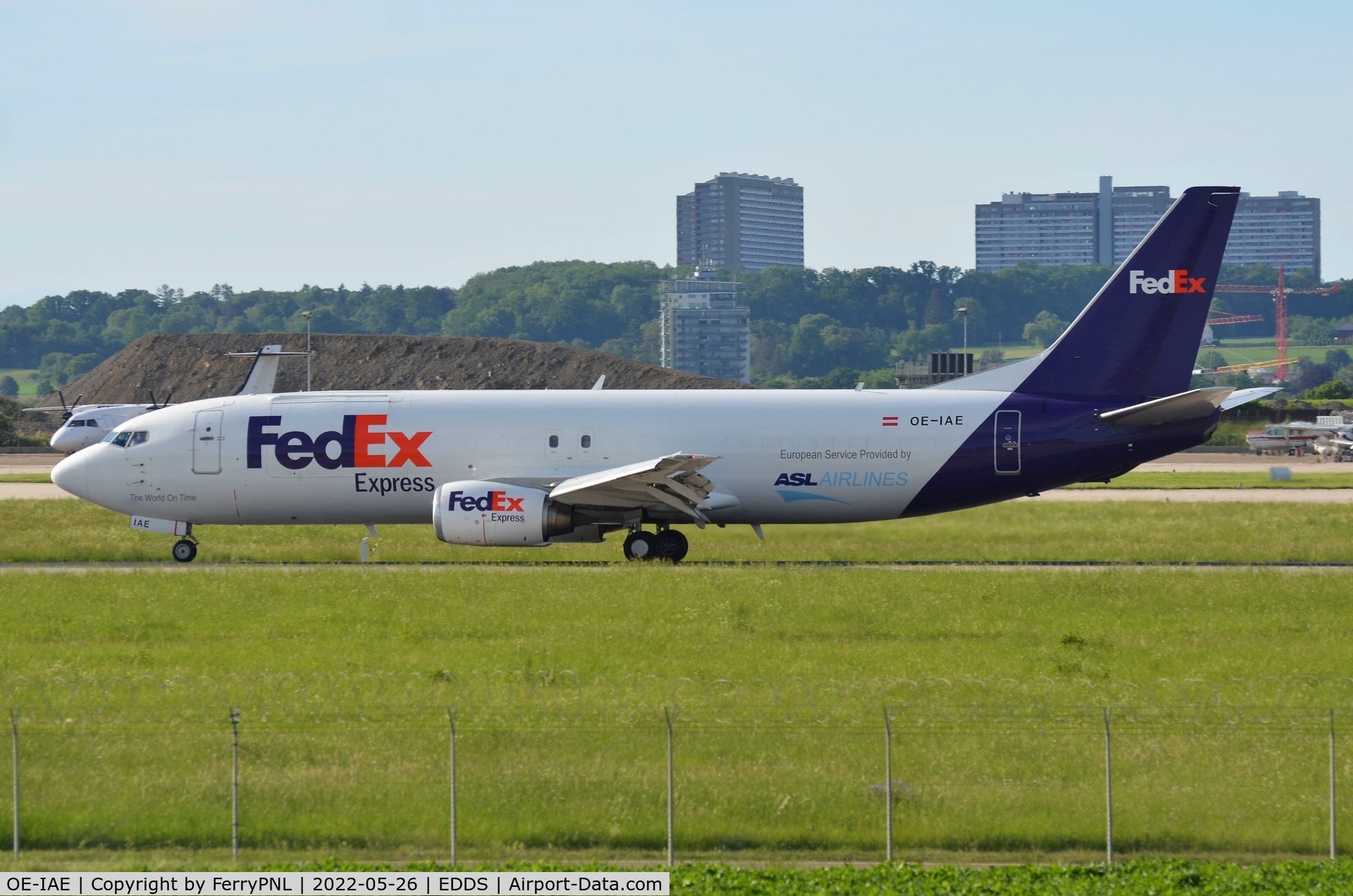 OE-IAE, 1993 Boeing 737-4Q8(SF) C/N 25105, Arrival of Fedex B734F