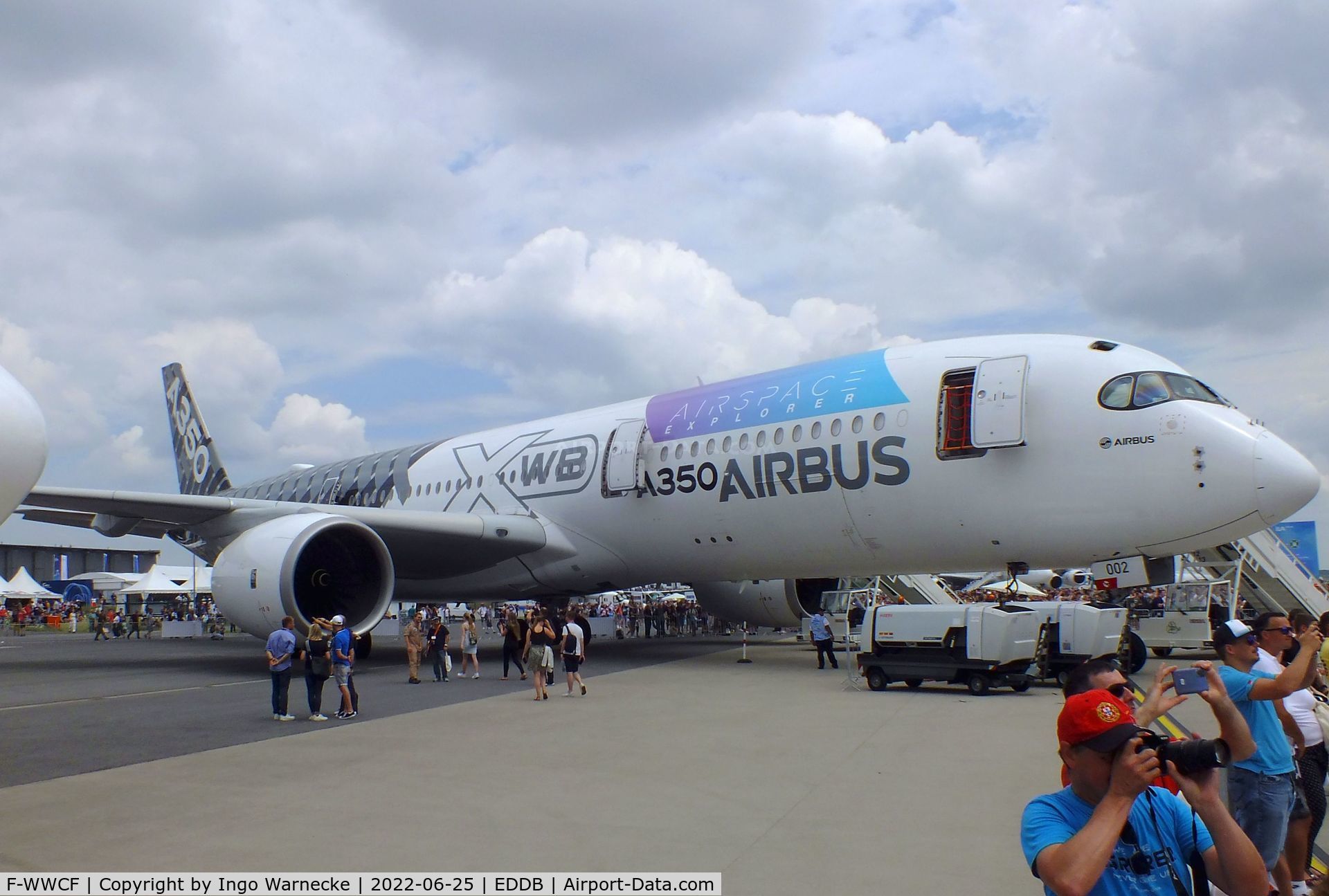 F-WWCF, 2013 Airbus A350-941 C/N 002, Airbus A350-941 Airspace Explorer (cabin technology demonstrator) at ILA 2022, Berlin