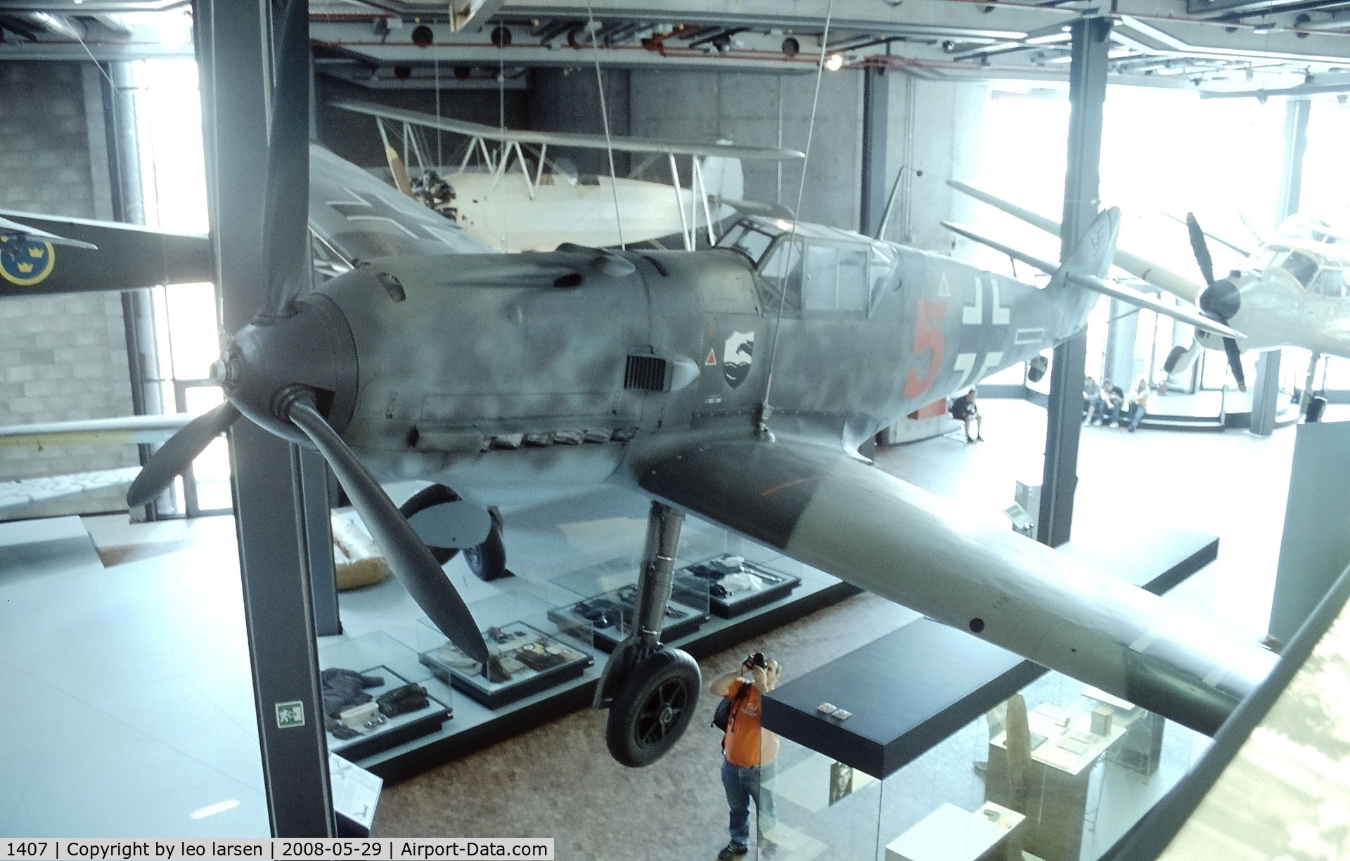 1407, Messerschmitt Bf-109E-4 C/N 1407, Berlin Teknik museum 29.5.08