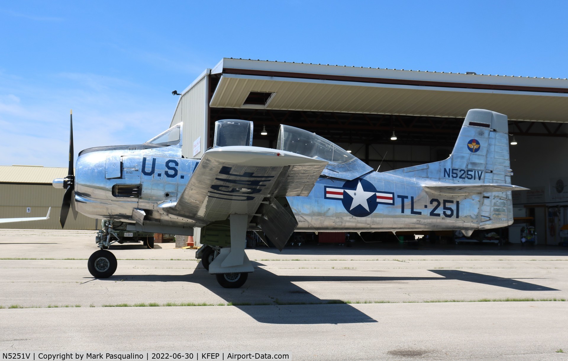 N5251V, 1949 North American T-28A Trojan C/N 49-1654, North American T-28A