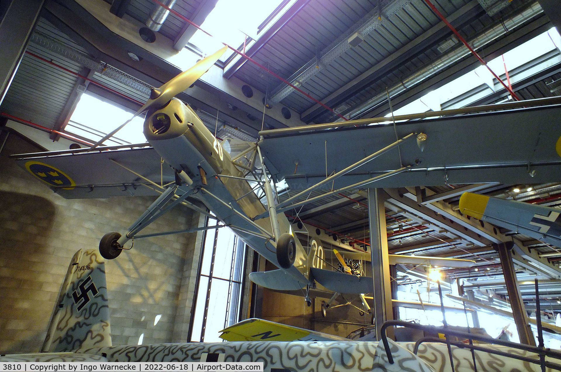 3810, Fieseler S-14B Storch (Fi-156C-3) C/N 110062, Fieseler Fi 156C-3 (S-14B) Storch at the Deutsches-Technikmuseum (DTM), Berlin