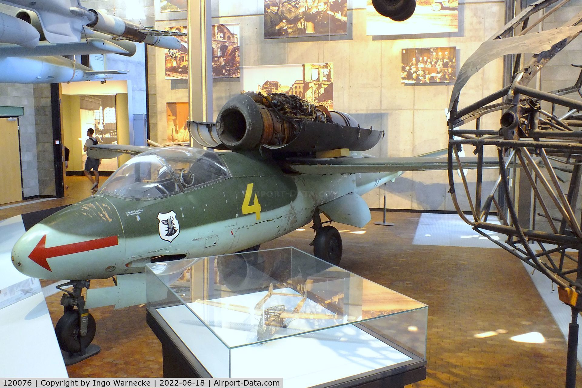 120076, Heinkel He-162A-2 Volksjager C/N 120076, Heinkel He 162A-2 'Spatz'/'Salamander'/'Volksjäger' at the Deutsches-Technikmuseum (DTM), Berlin