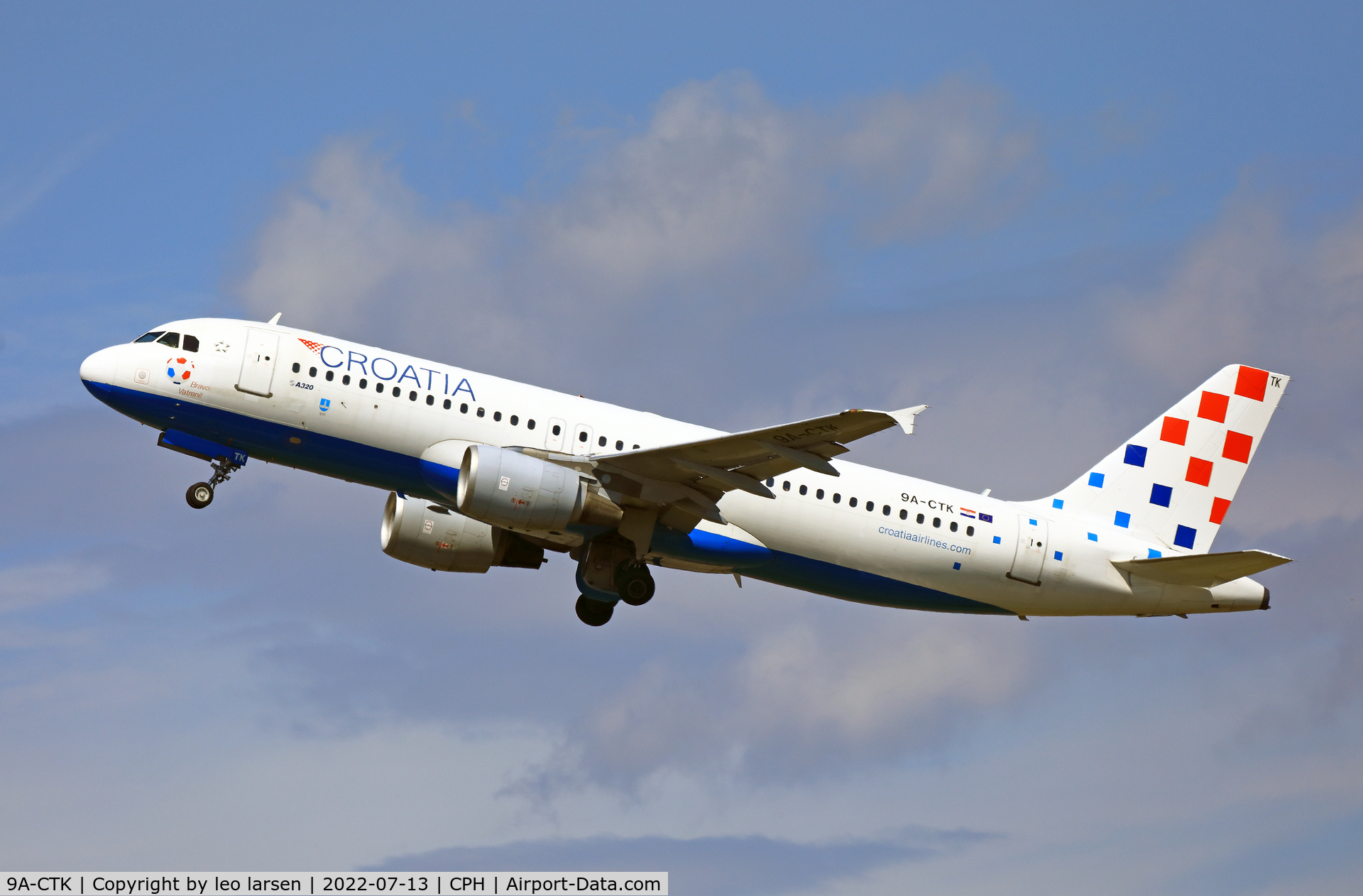 9A-CTK, 2000 Airbus A320-214 C/N 1237, Copenhagen 13.7.2022