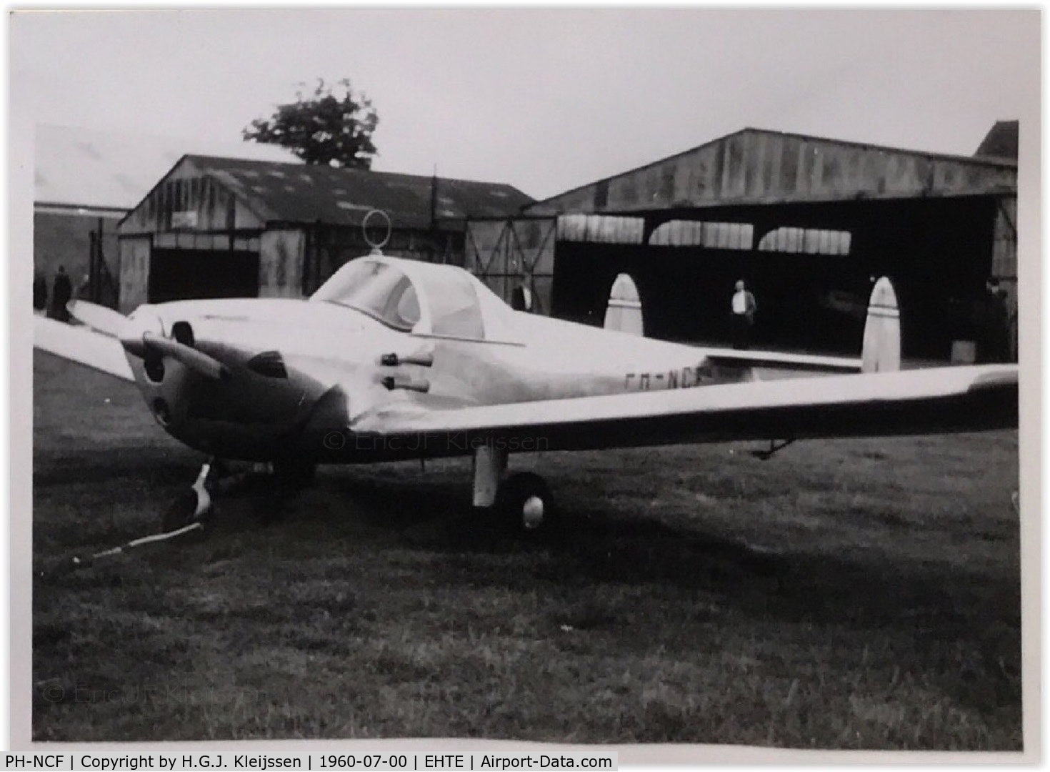 PH-NCF, 1947 Erco 415C Ercoupe C/N 4754, 1960, July. Airport Teuge