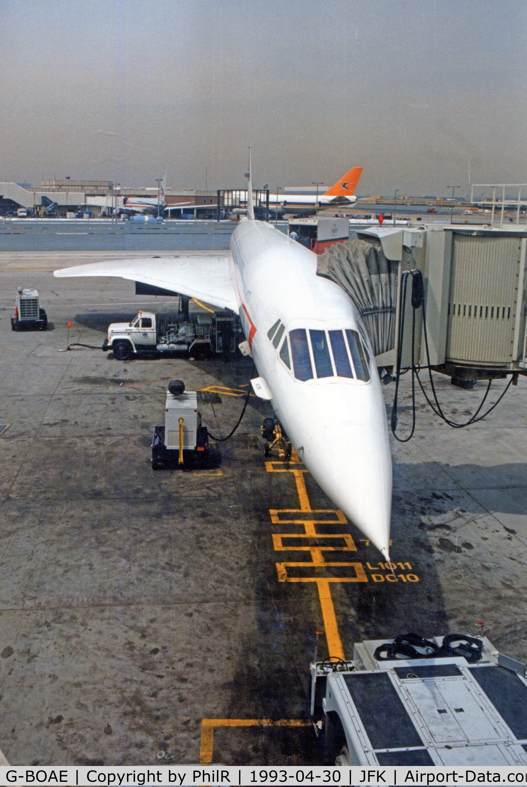 G-BOAE, 1977 Aerospatiale-BAC Concorde 1-102 C/N 100-012, Turnround on ramp at JFK
