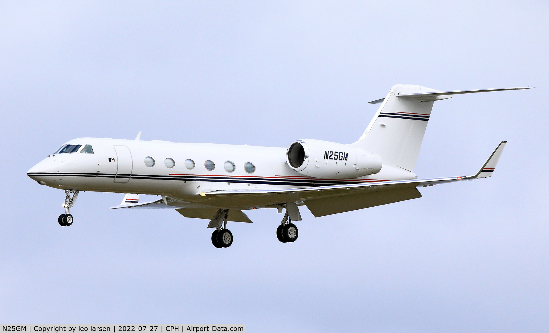 N25GM, 2008 Gulfstream Aerospace GIV-X (G450) C/N 4145, Copenhagen 27.7.2022