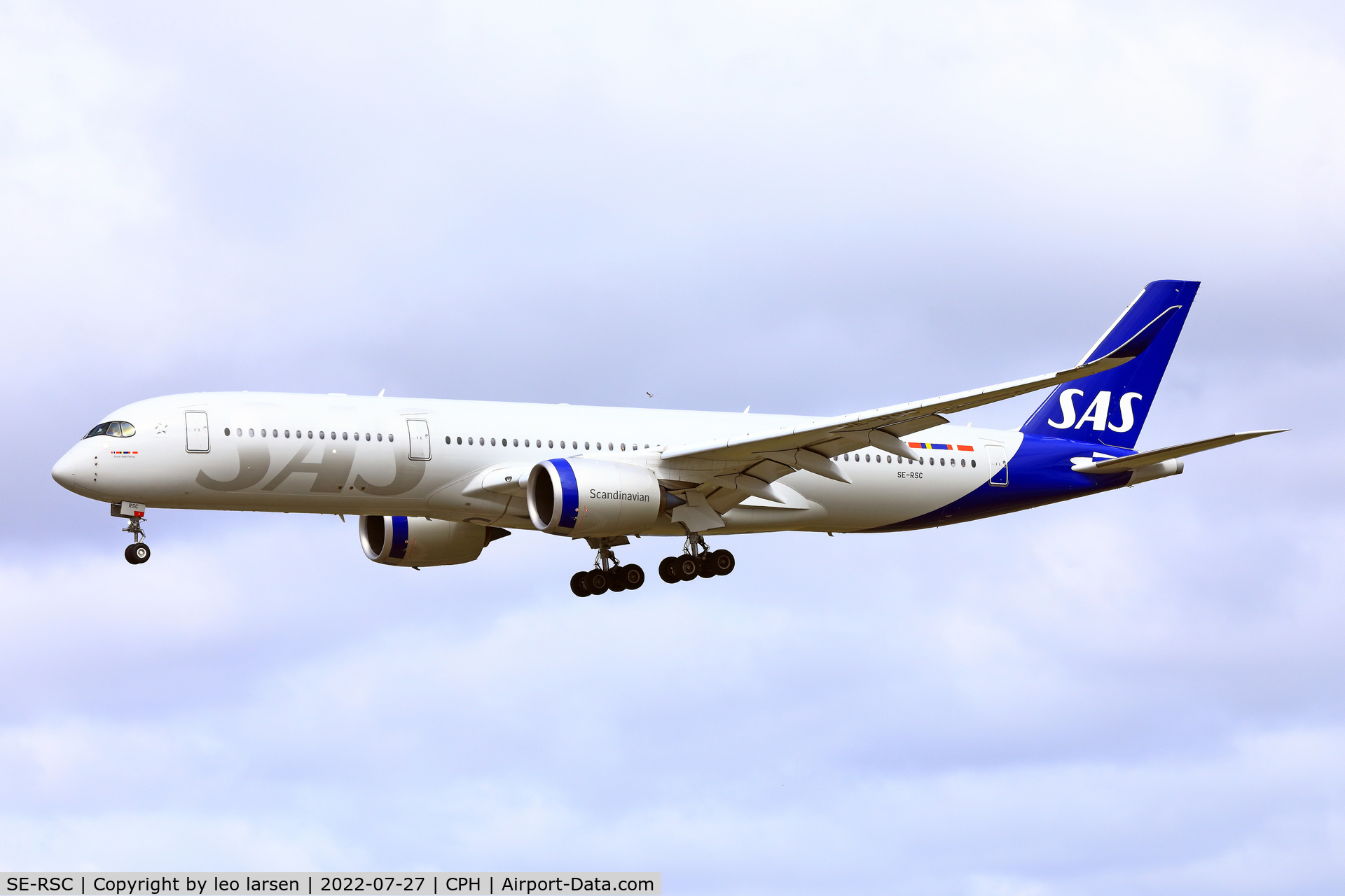 SE-RSC, 2020 Airbus A350-941 C/N 391, Copenhagen 27.7.2022