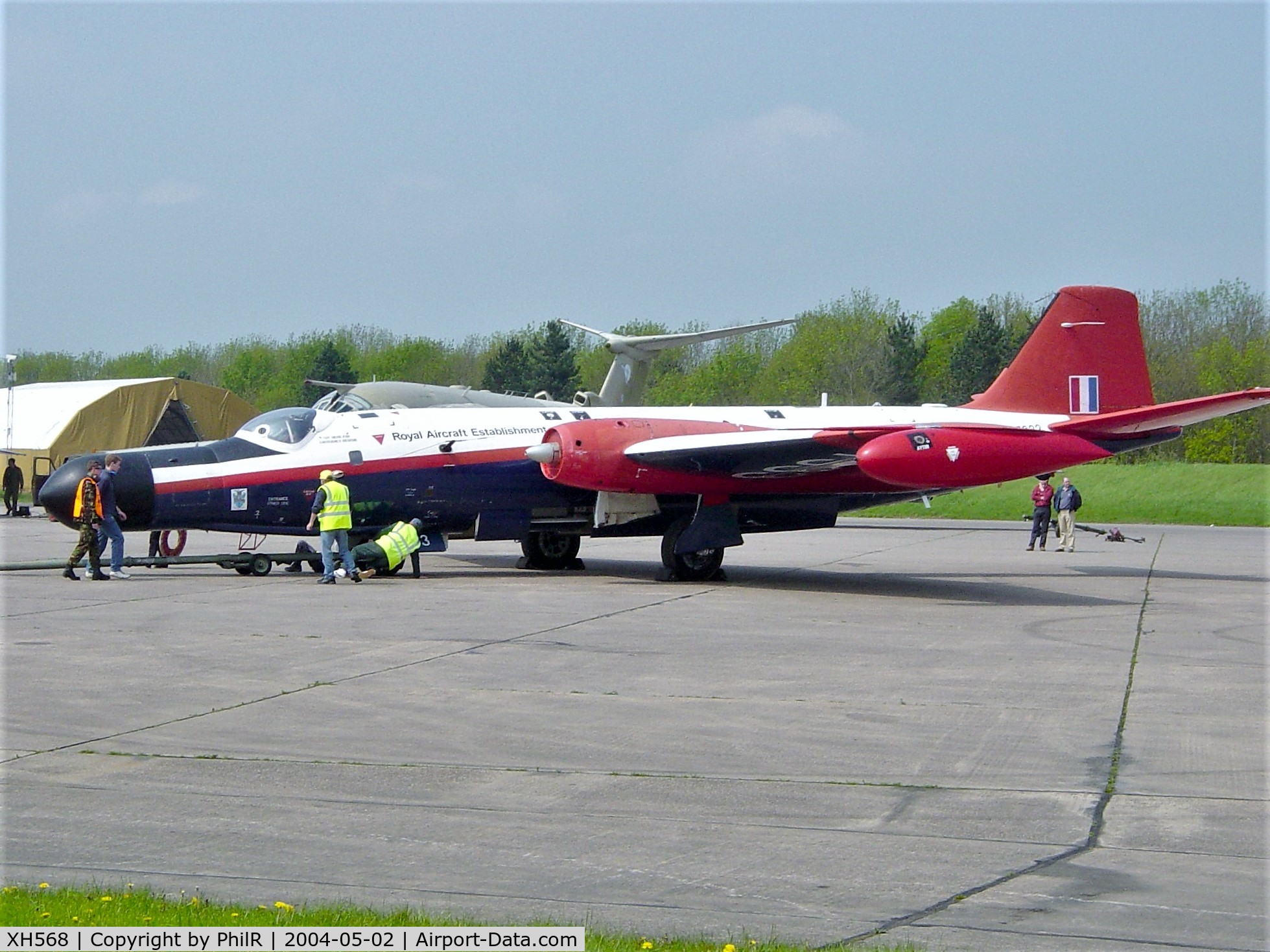 XH568, English Electric Canberra B.6 C/N EEP71105, On display at the May 2004 Bruntingthorpe Open Day, alas no more.