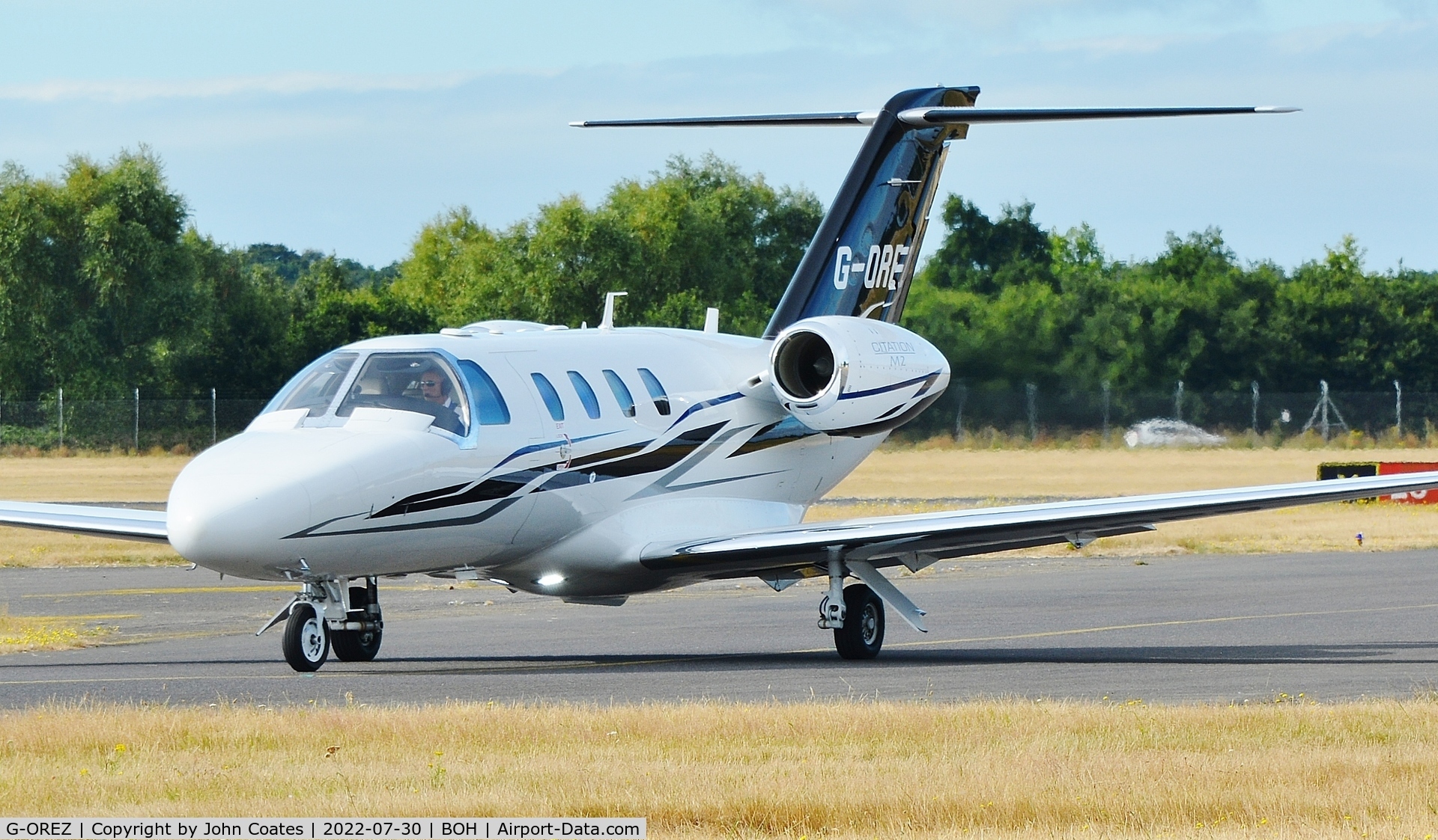 G-OREZ, 2016 Cessna 525 Citation M2 C/N 525-0928, Taxiing on arrival