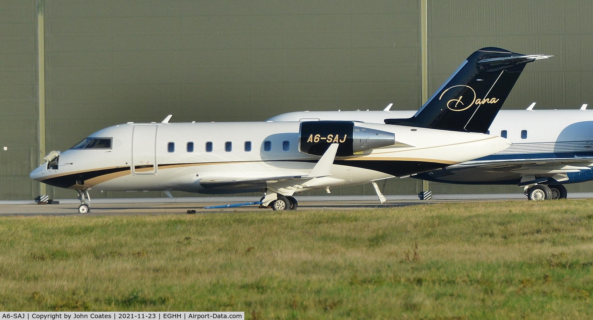 A6-SAJ, 2009 Bombardier Challenger 605 (CL-600-2B16) C/N 5837, Parked at Gama