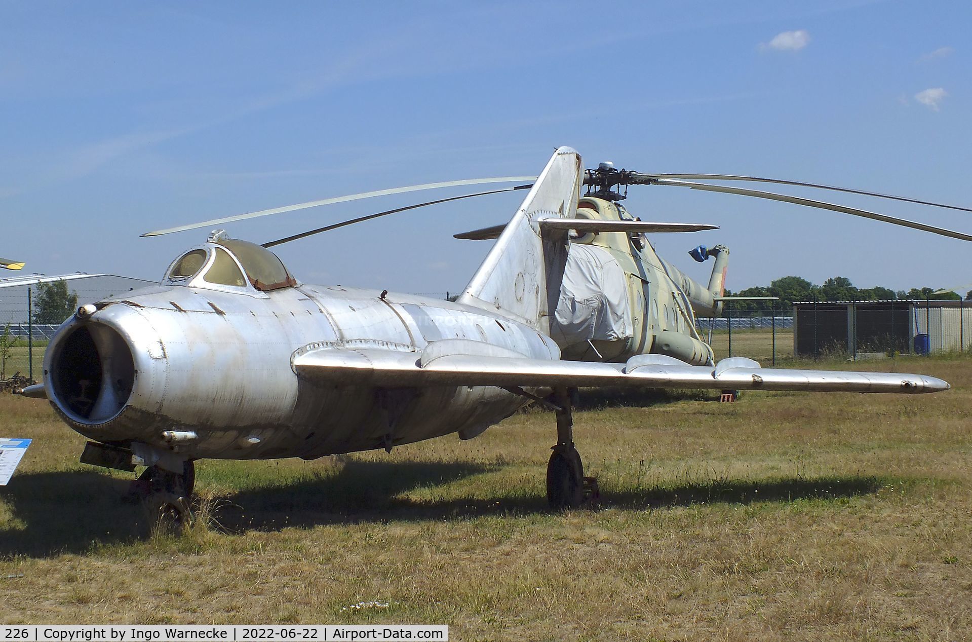 226, Mikoyan-Gurevich MiG-17 C/N 54211684, Mikoyan i Gurevich MiG-17 FRESCO-A at the Flugplatzmuseum Cottbus (Cottbus airfield museum)