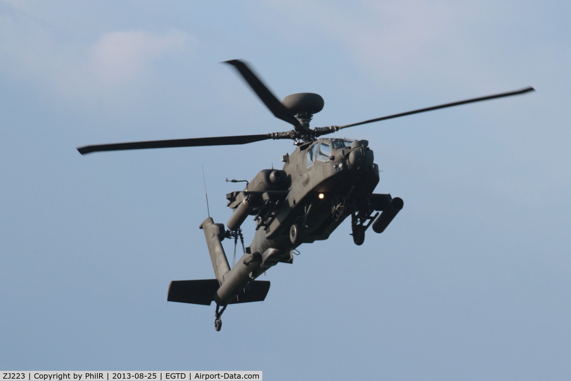 ZJ223, Westland Apache AH.1 C/N DU057/WAH057, Agusta Westland  AH-64D Apache Longbowof the AAC at Dunsfold