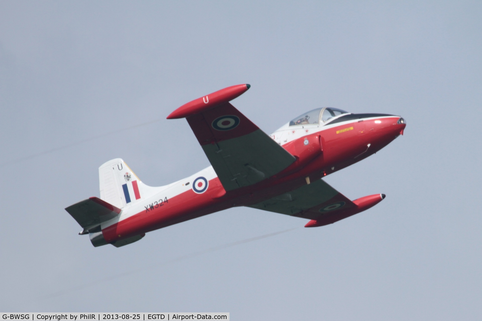 G-BWSG, 1970 BAC 84 Jet Provost T.5 C/N EEP/JP/988, BAe Jet provost T5 XW324 at Dunsfold