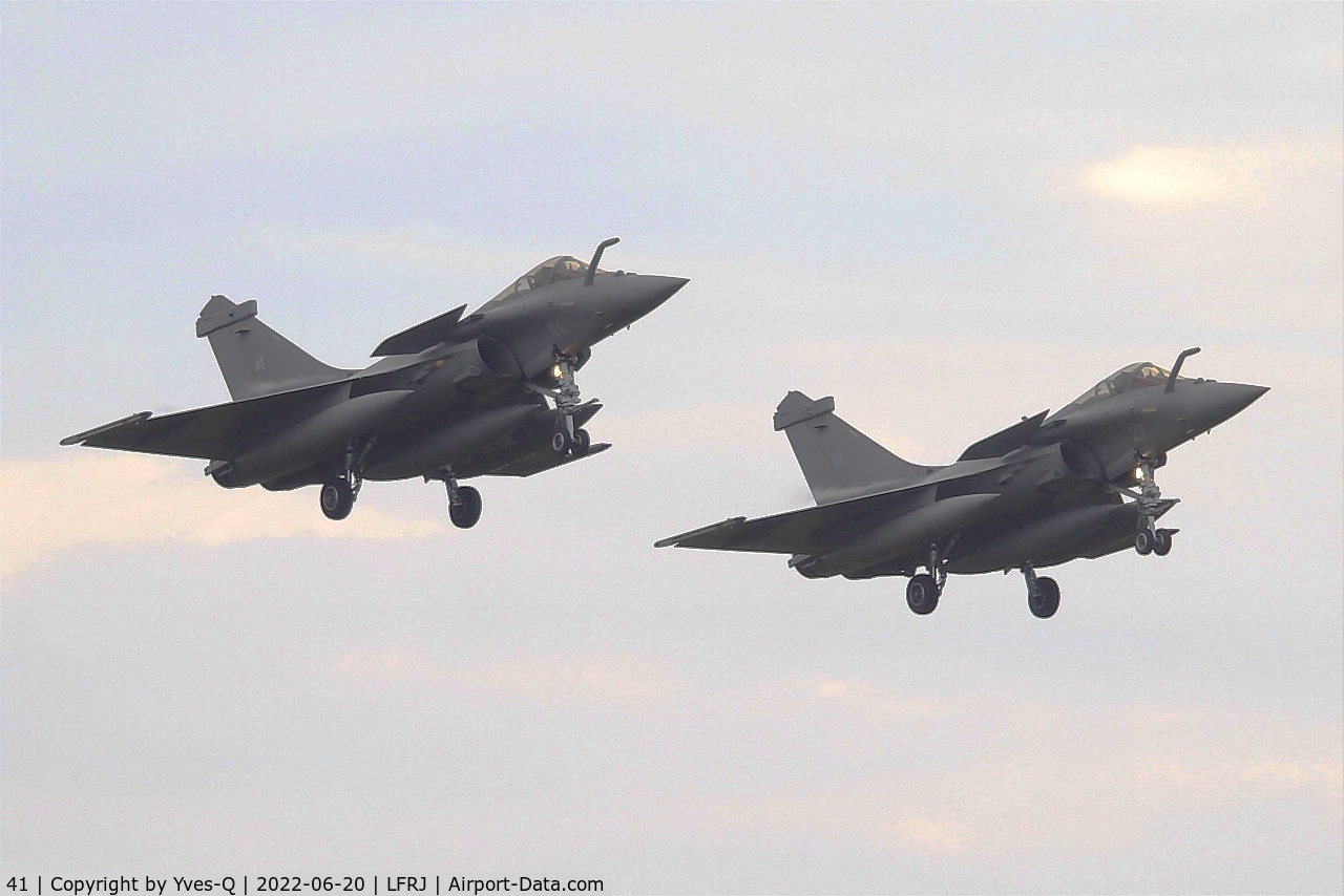 41, Dassault Rafale M C/N 41, Dassault Rafale M, On final rwy 07, Landivisiau naval air base (LFRJ) Ocean Hit 22