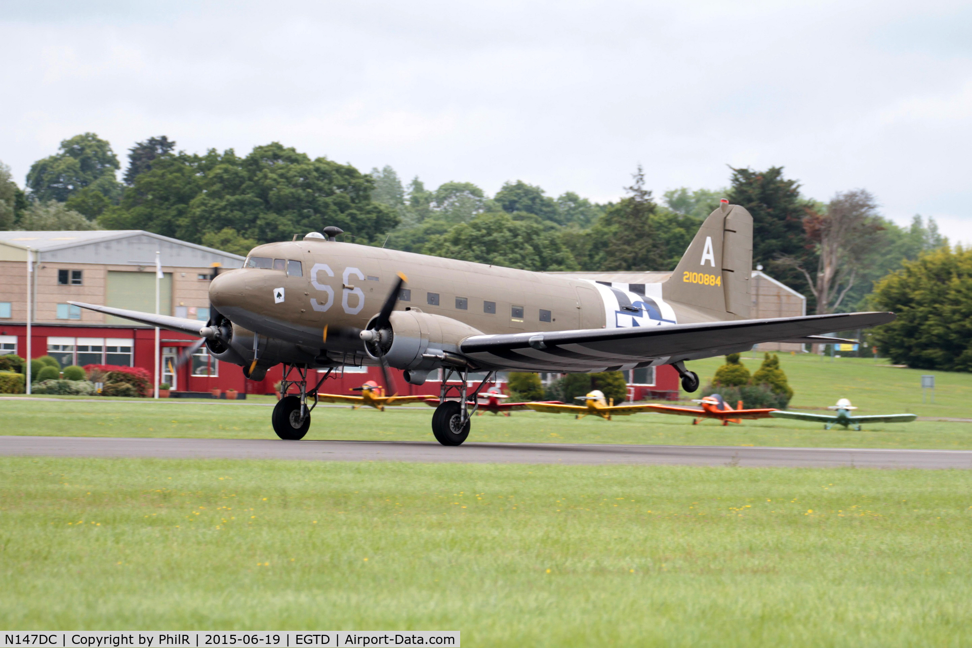 N147DC, 1943 Douglas C-47A-75-DL Skytrain C/N 19347, N147DC (42-1000884) 1942 Douglas C-47A at Dunsfold