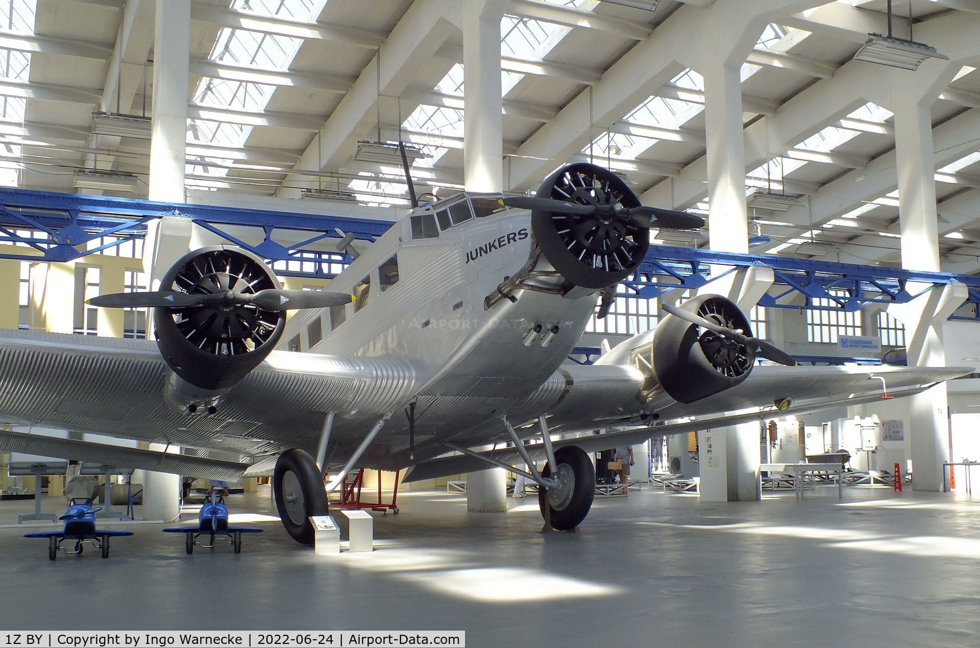 1Z BY, Junkers Ju-52/3m g4e C/N 6134 + 6791, Junkers Ju 52/3m g4E at the Technikmuseum Hugo Junkers, Dessau