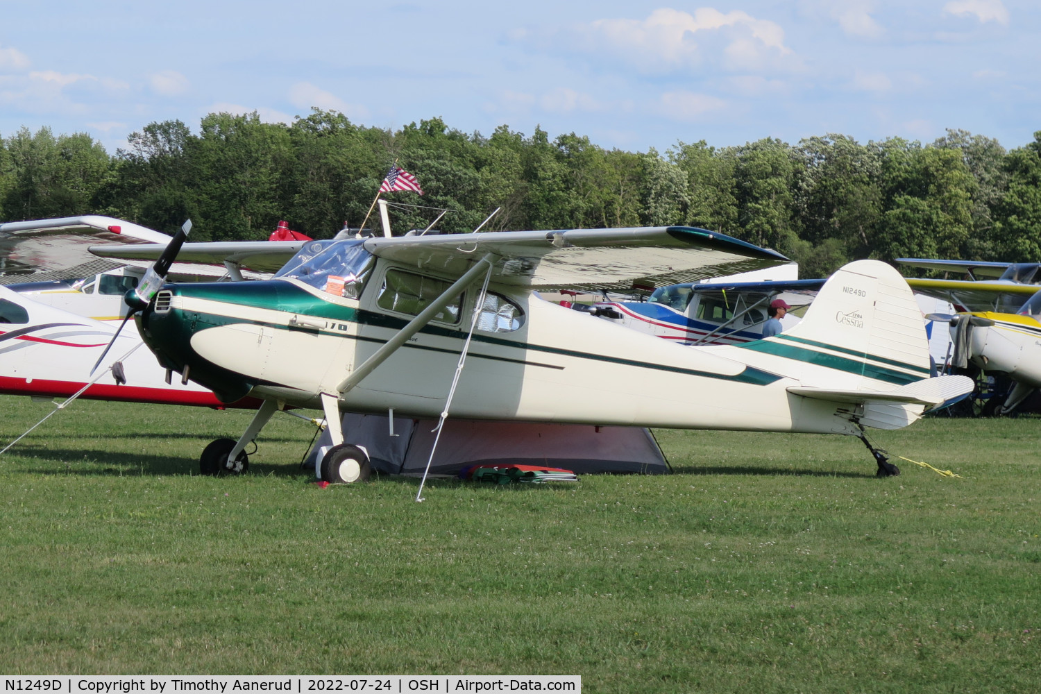 N1249D, 1951 Cessna 170A C/N 20121, 1951 Cessna 170A, c/n: 20121, AirVenture 2022