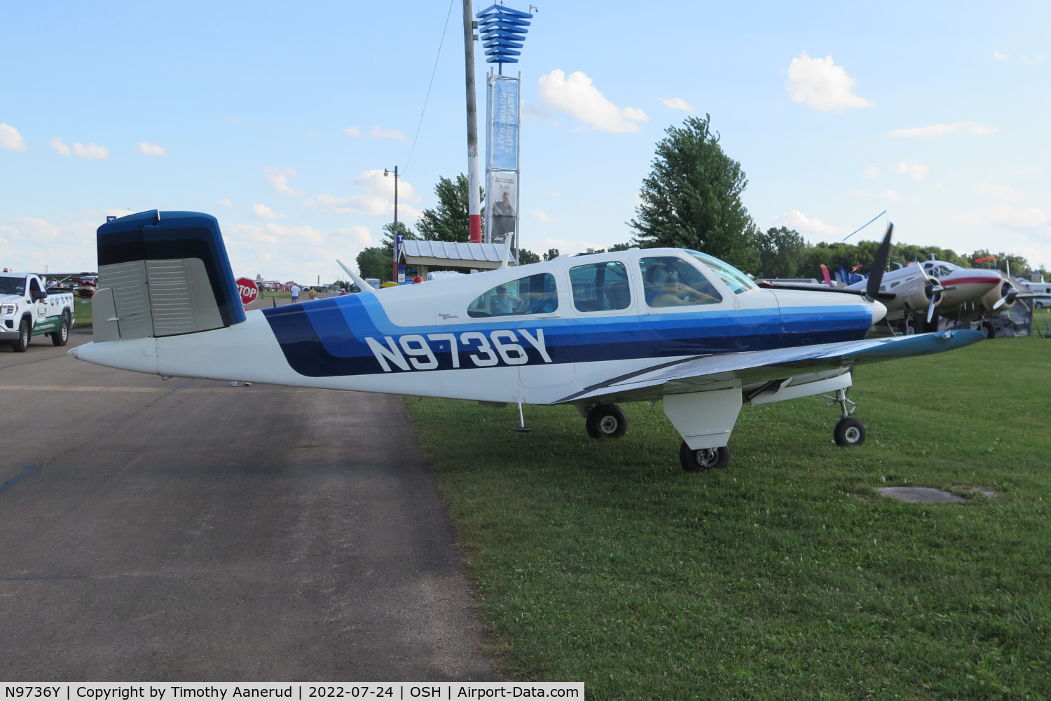 N9736Y, 1963 Beech P35 Bonanza C/N D-7132, 1963 Beech P35, c/n: D-7132, AirVenture 2022