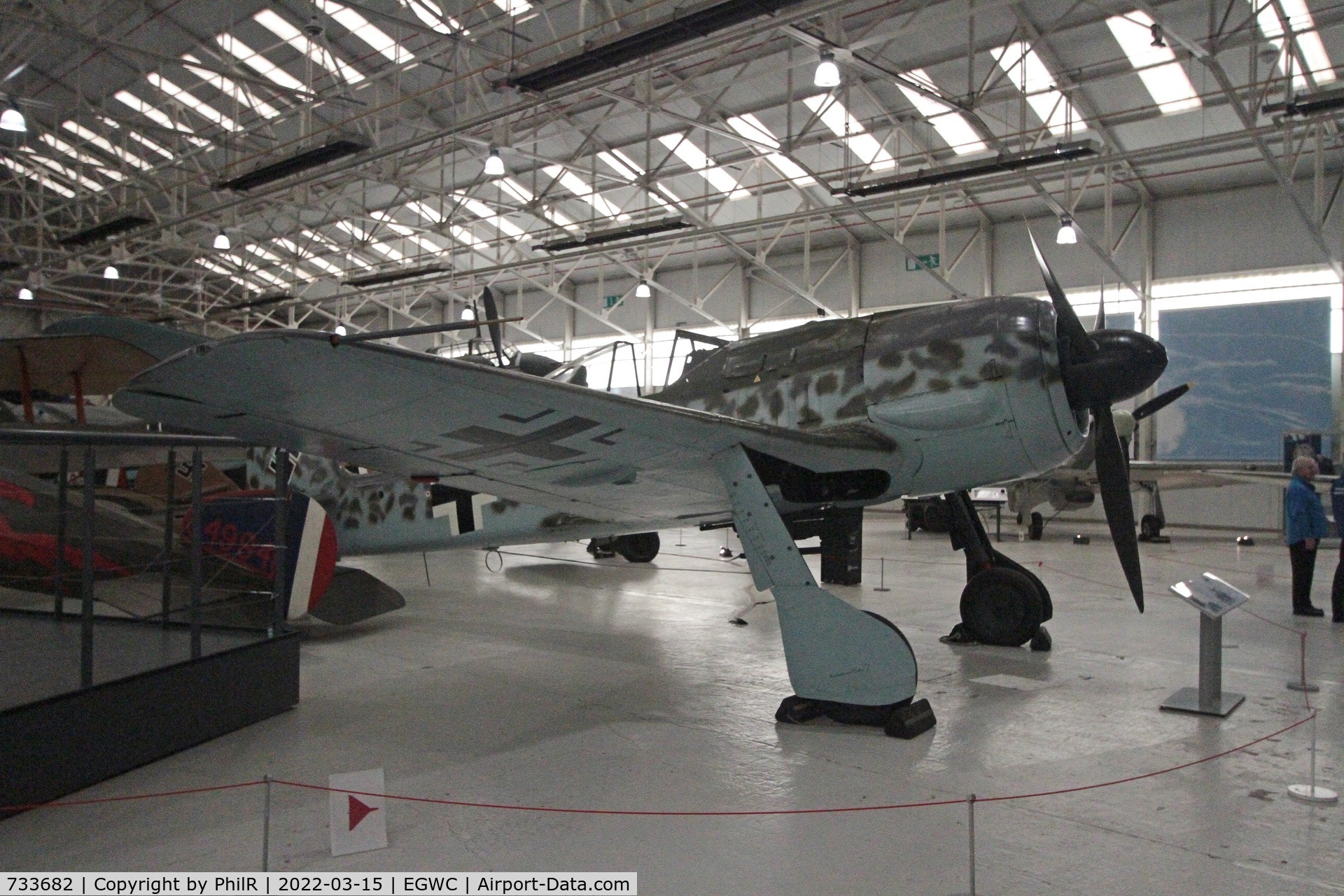 733682, 1944 Focke-Wulf Fw-190A-8 C/N 733682, 733682 1944 Focke-Wulf FW190A-8 R6 Luftwaffe Cosford Aerospace Museum