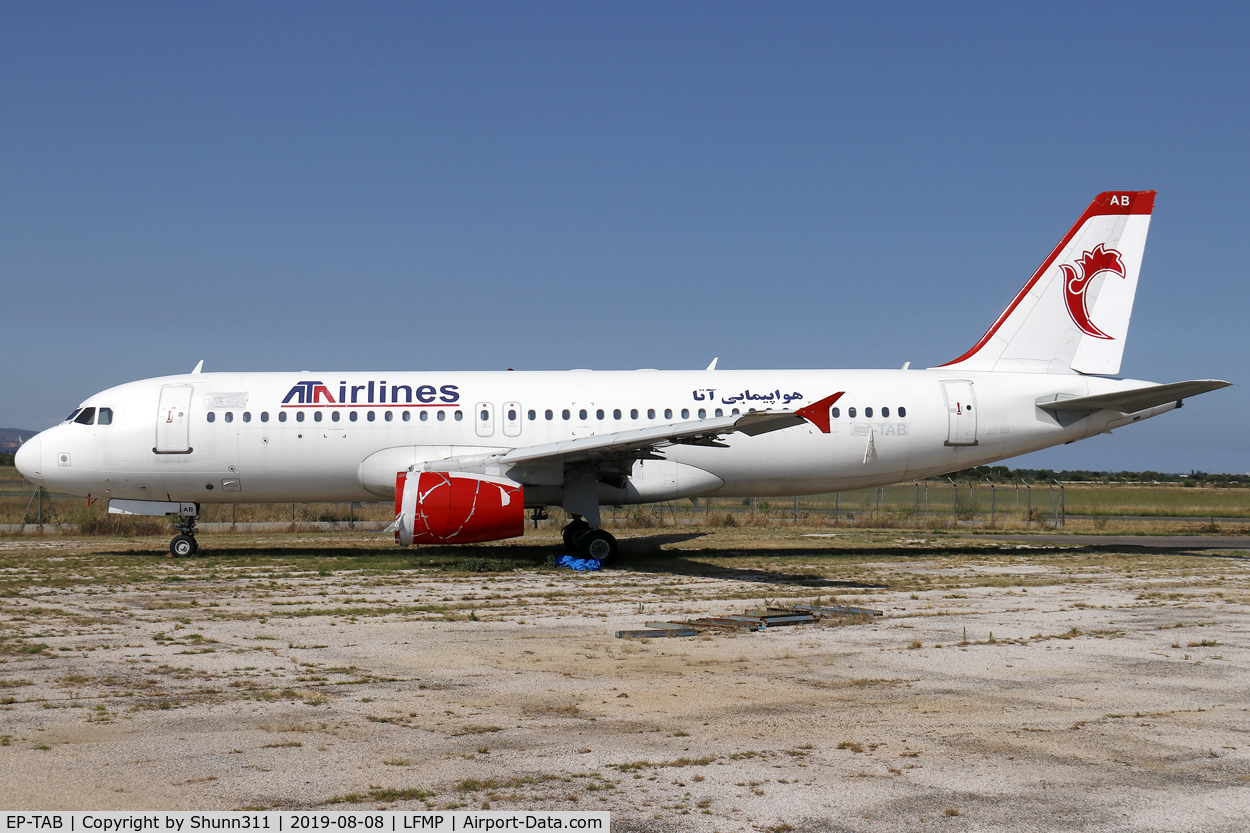 EP-TAB, 1992 Airbus A320-231 C/N 362, Parked and stored... no engines...