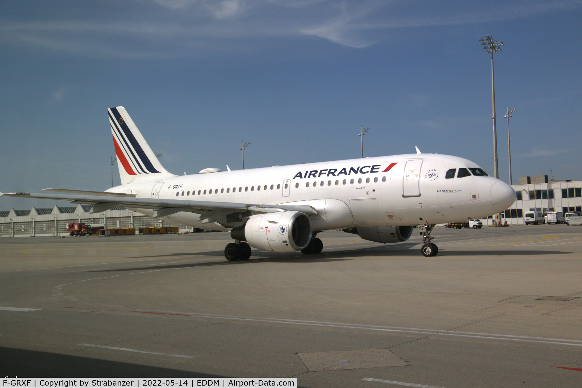 F-GRXF, 2003 Airbus A319-111 C/N 1938, A319-111, c/n 1938, F-GRXF of Air France at MUC as AF1423 to 
Paris CDG on 05/14/22