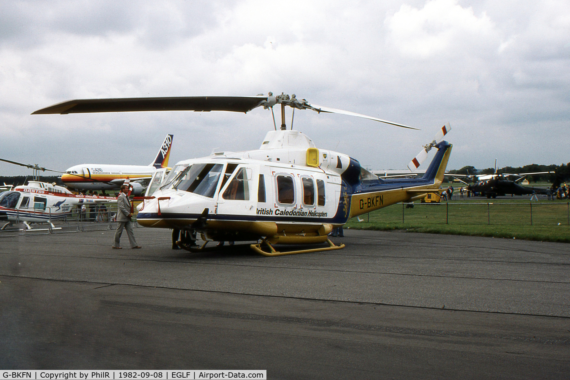 G-BKFN, 1982 Bell 214ST C/N 28109, British Caledonian Bell 214ST G-BKFN FIA