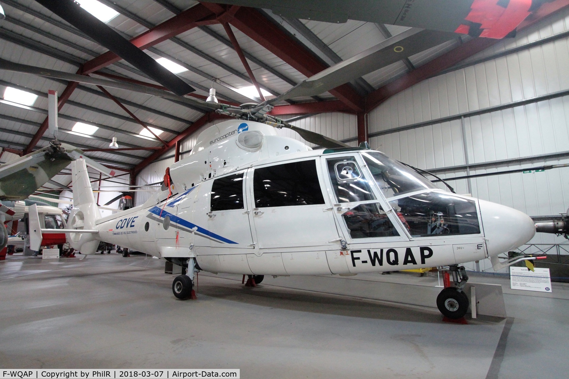 F-WQAP, Eurocopter SA365N Dauphin C/N 6001, F-WQAP 1979 Aerospatiale SA365N Dauphin 2 Helicopter Museum