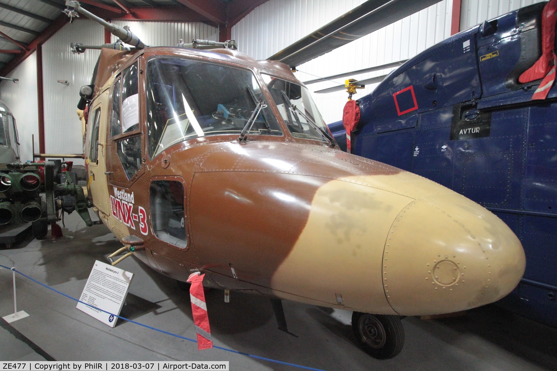 ZE477, 1984 Westland Lynx HAS.3 C/N 310/001P, ZE477 1984 Westland Lynx 3 Helicopter Museum