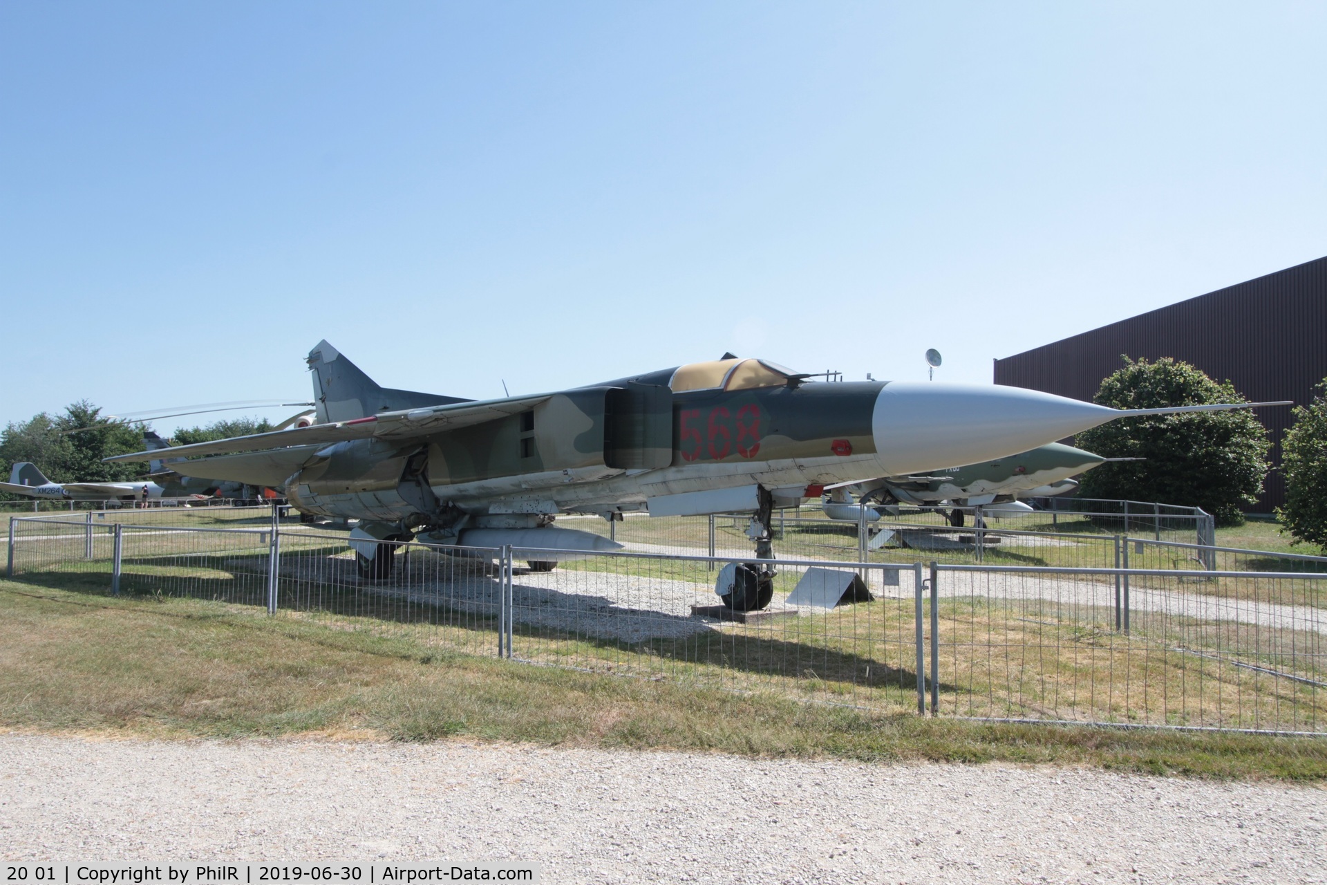 20 01, Mikoyan-Gurevich MiG-23MF C/N 390213095, 20+01 (568 NVA) MiG-23MF ex NVA Hermeskeil