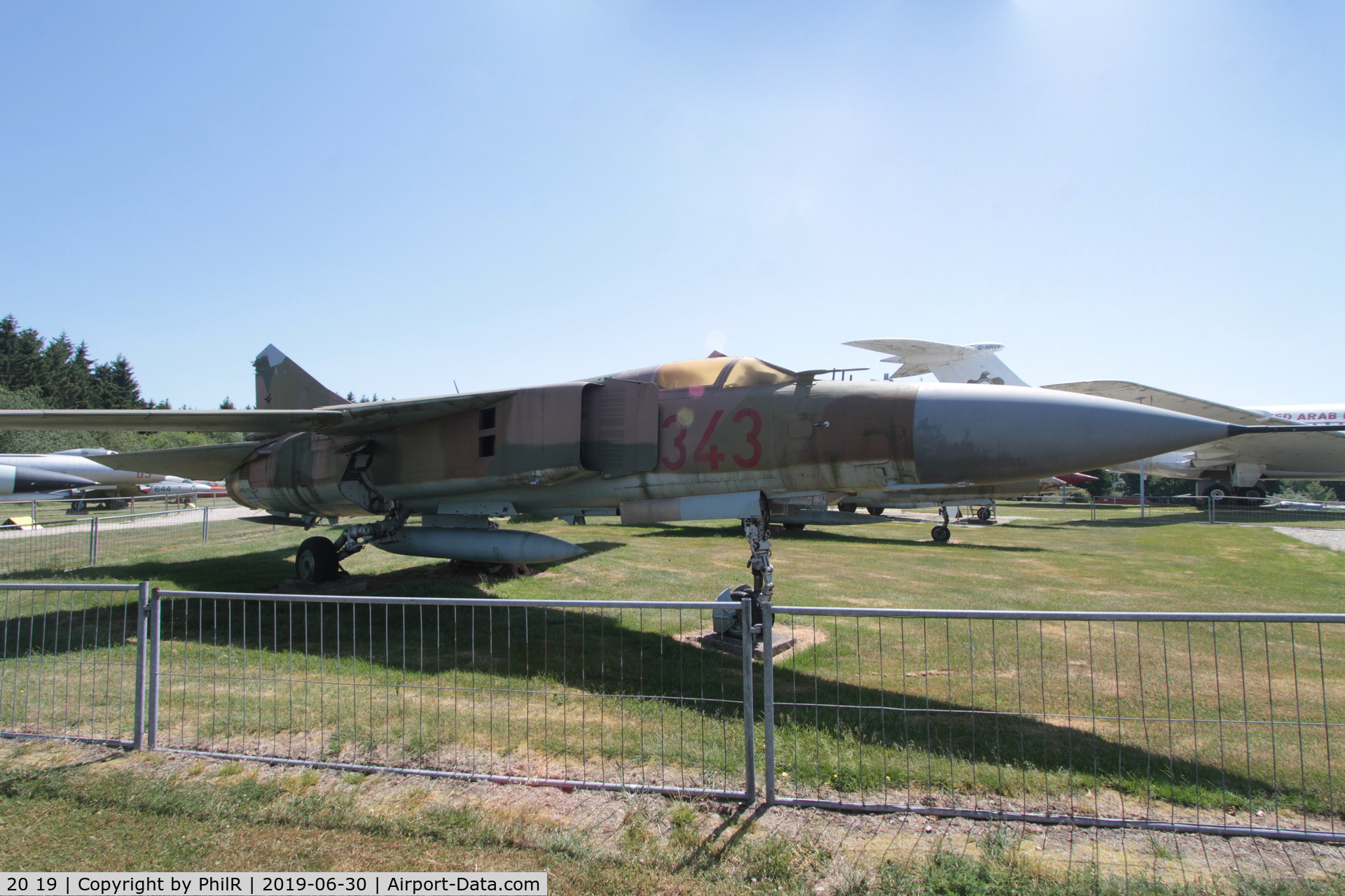20 19, Mikoyan-Gurevich MiG-23ML C/N 0390324617, 20+19 (343 NVA) MiG-23ML GAF ex NVA Hermeskeil