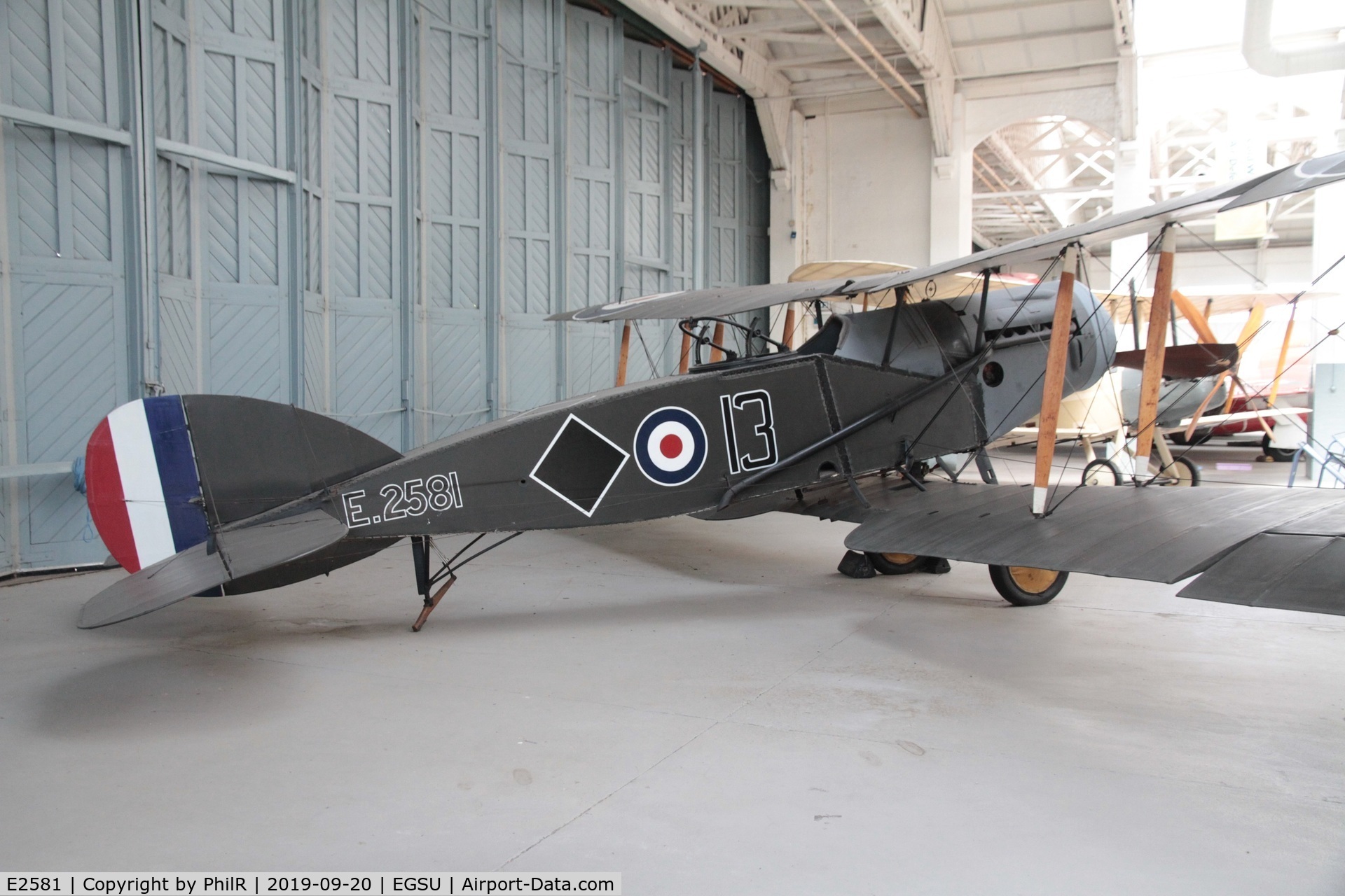 E2581, 1918 Bristol F.2B Fighter C/N 4184, E2581 1918 Bristol F2B Fighter IWM Duxford