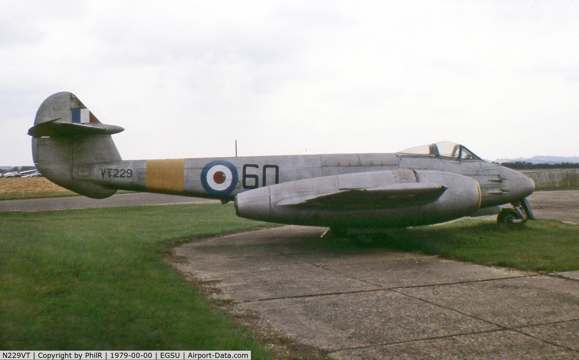 N229VT, 1948 Gloster Meteor F.4 C/N Not Found VT299/N229VT, VT229 1948 Gloster Meteor F4 RAF IWM Duxford c1978