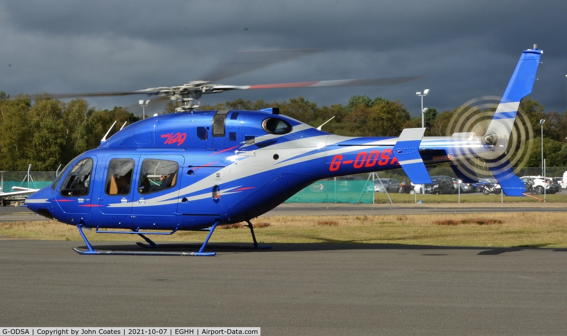 G-ODSA, 2013 Bell 429 GlobalRanger C/N 57139, Visitor at Bliss Avn.