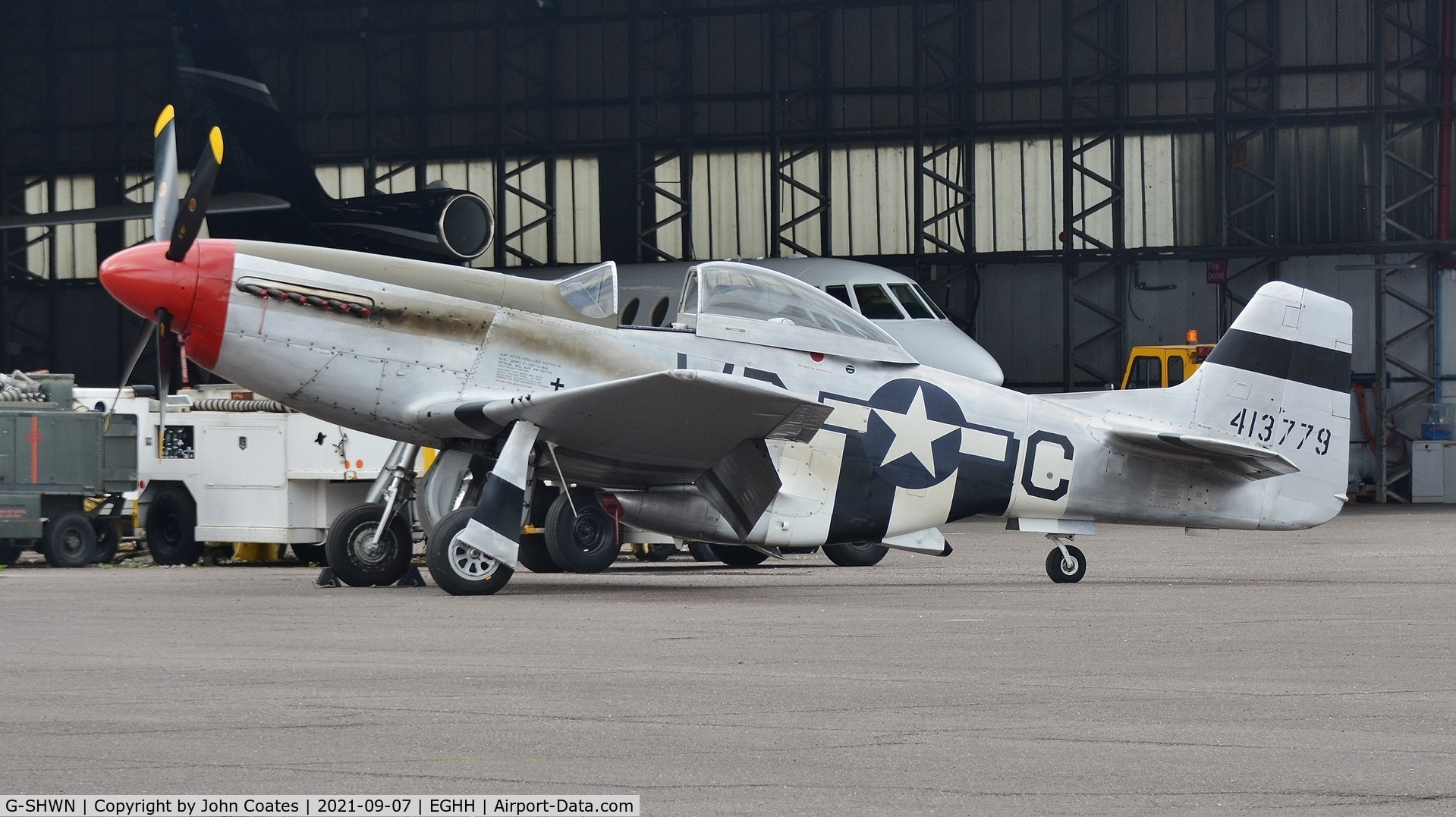 G-SHWN, 1944 North American P-51D Mustang C/N 122-40417, At Thurston Avn with tail number 413779