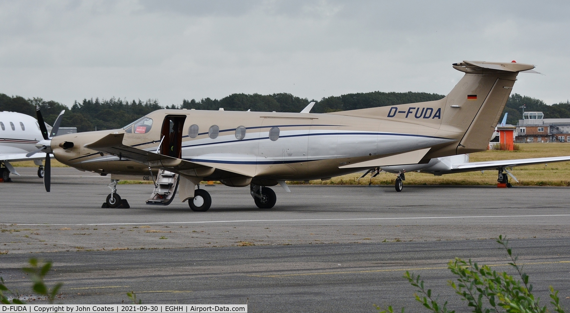 D-FUDA, 2008 Pilatus PC-12/47 C/N 1016, Parked at BAS
