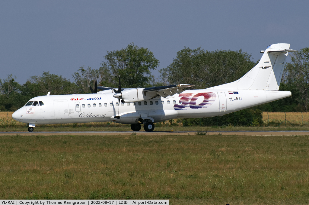 YL-RAI, 1996 ATR 72-202(F) C/N 493, RAF-Avia ATR 72-202(F) 
