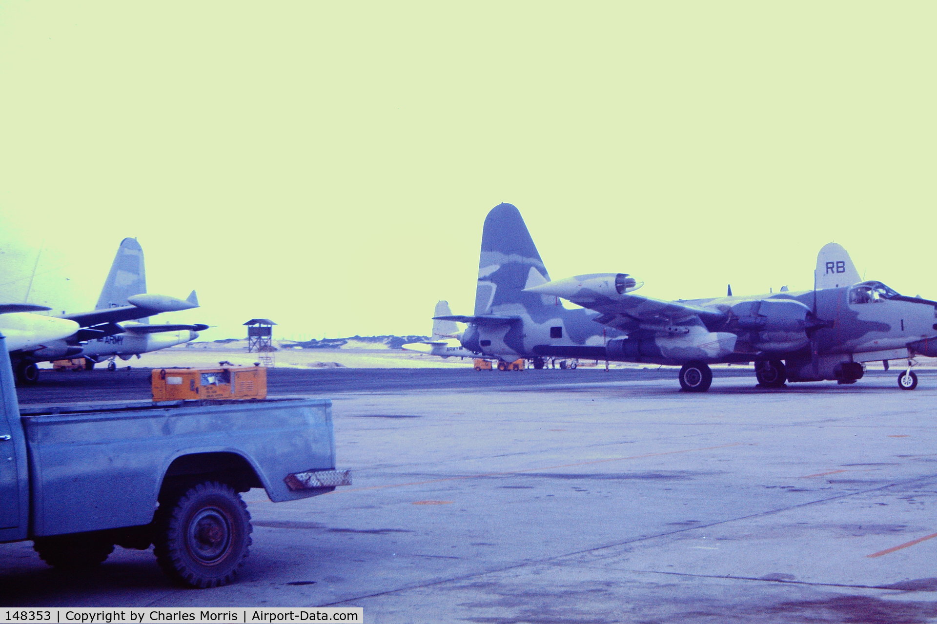 148353, 1961 Lockheed AP-2H Neptune C/N 726-7239, 1967 Cam Ranh Bay, Vietnam. We were busy, these guys only flew at night, and I am sure only 148353 was the only one here at that time. We left after Tet offensive late spring 1968.