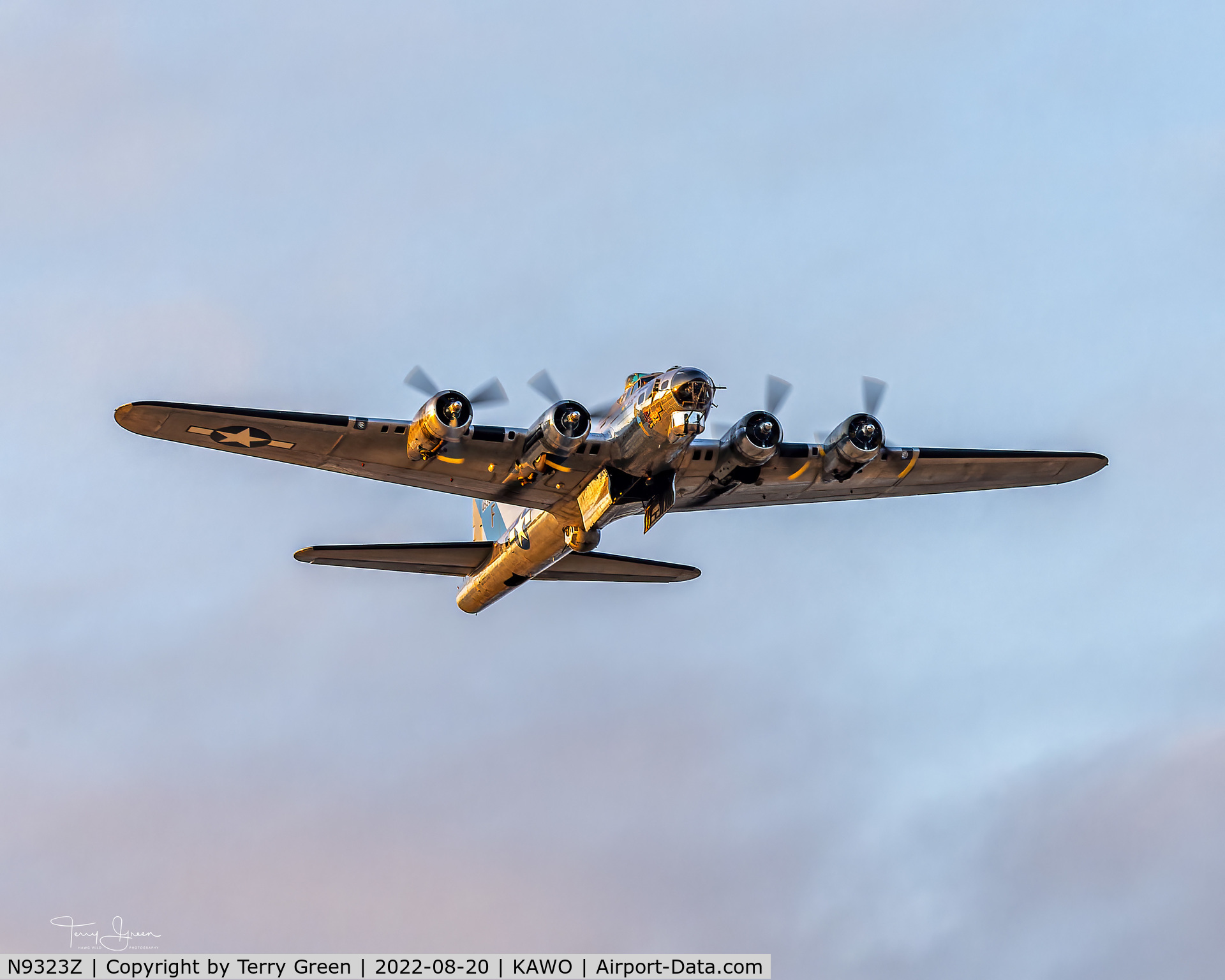 N9323Z, 1944 Boeing B-17G-85-DL Flying Fortress C/N 32155, 2022 Arlington Washington SkyFest