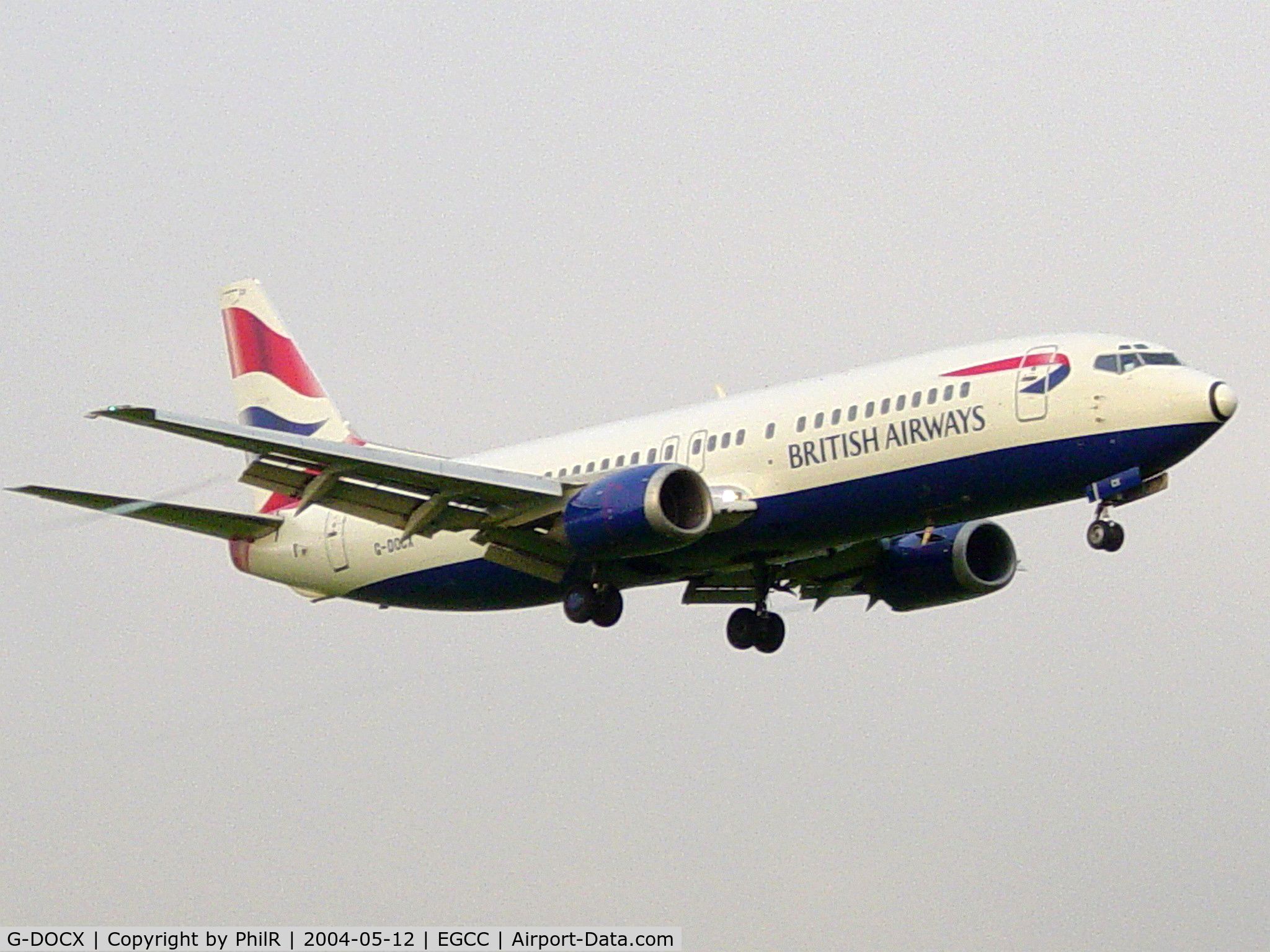 G-DOCX, 1993 Boeing 737-436 C/N 25857, British Airways 1993 Boeing 737-400 G-DOCX MAN