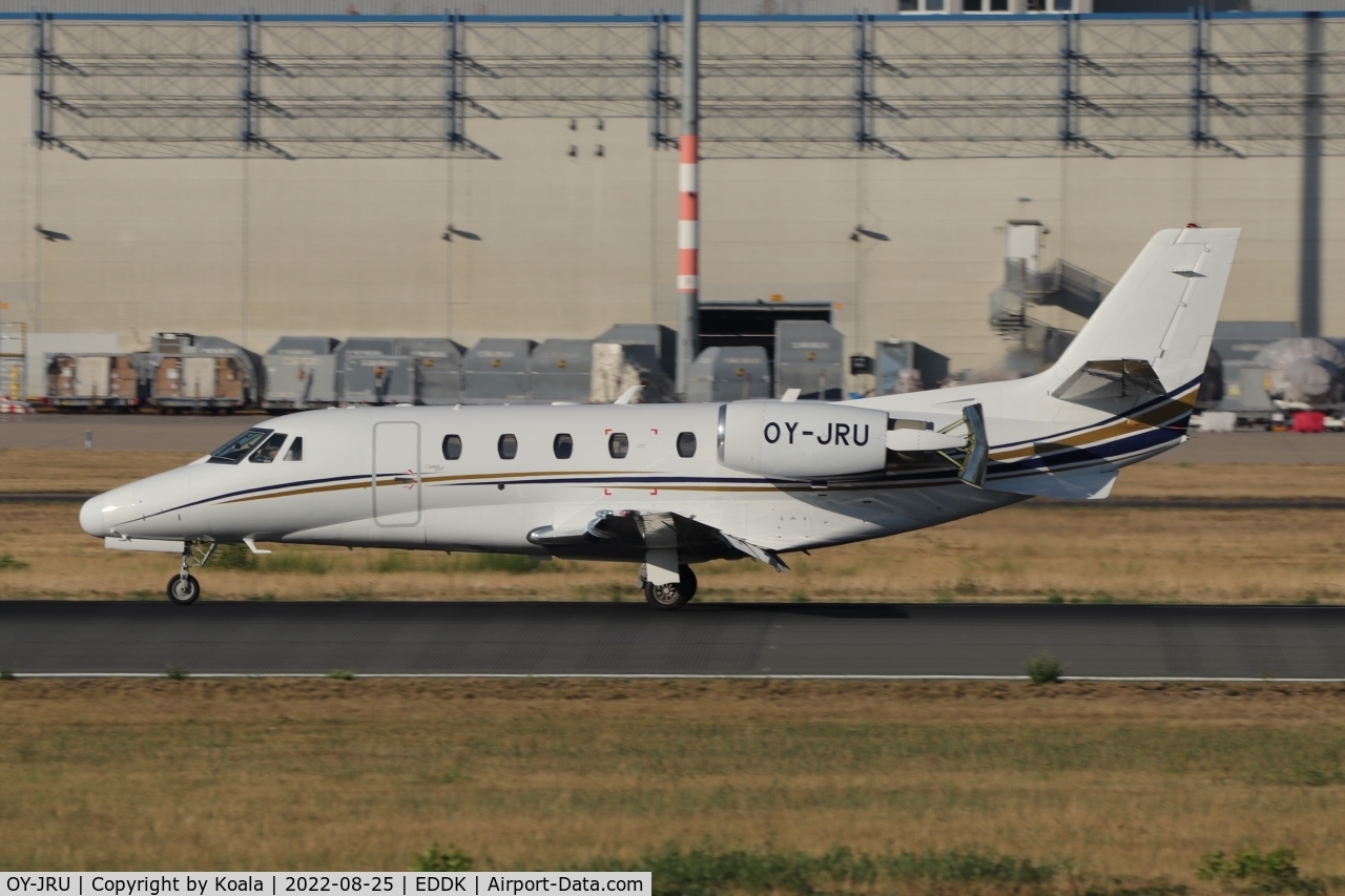 OY-JRU, 2002 Cessna 560XL Citation Excel C/N 560-5236, First pic in the database. Arrival from Billund.