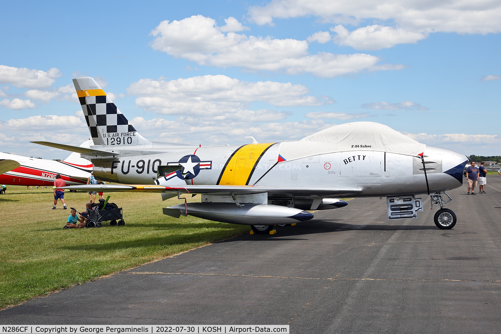 N286CF, 1952 North American F-86F Sabre C/N 191-812, Oshkosh 2022.