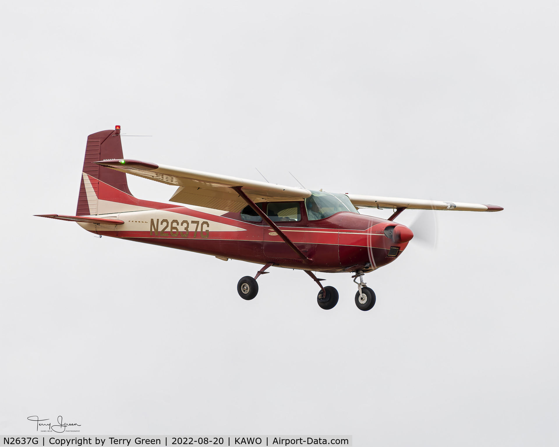 N2637G, 1959 Cessna 182B Skylane C/N 51937, KAWO