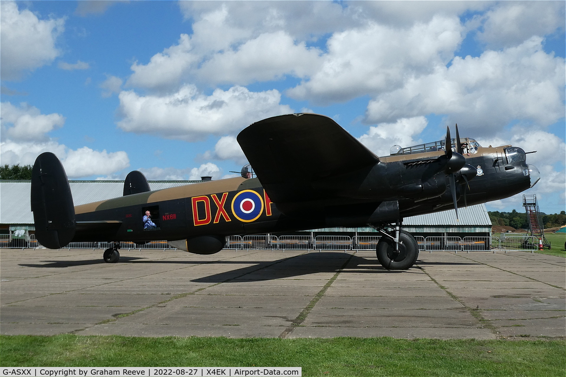 G-ASXX, 1945 Avro 683 Lancaster B7 C/N Not found NX611, Under power at East Kirkby.