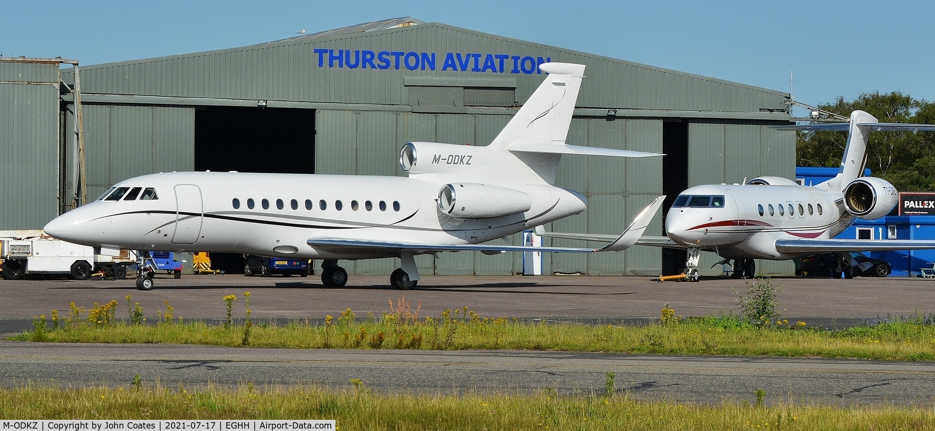 M-ODKZ, 2001 Dassault Falcon 900EX C/N 86, At Thurston Avn.